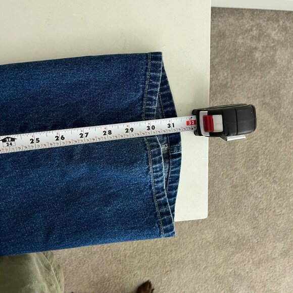 vintage 90s denim plus size preppy western jean overalls - Picture 7 of 8